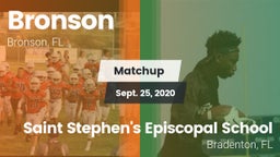 Matchup: Bronson vs. Saint Stephen's Episcopal School 2020