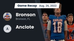 Recap: Bronson  vs. Anclote 2022