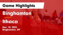 Binghamton  vs Ithaca  Game Highlights - Dec. 18, 2023