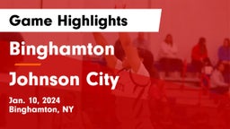 Binghamton  vs Johnson City  Game Highlights - Jan. 10, 2024