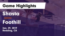 Shasta  vs Foothill  Game Highlights - Jan. 29, 2019