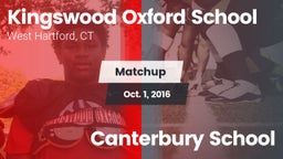 Matchup: Kingswood Oxford vs. Canterbury School 2016
