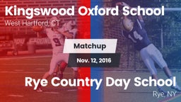 Matchup: Kingswood Oxford vs. Rye Country Day School 2016