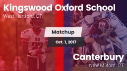Matchup: Kingswood Oxford vs. Canterbury  2017