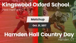 Matchup: Kingswood Oxford vs. Hamden Hall Country Day  2017