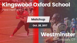 Matchup: Kingswood Oxford vs. Westminster  2017