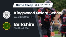 Recap: Kingswood Oxford School vs. Berkshire  2018