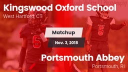 Matchup: Kingswood Oxford vs. Portsmouth Abbey  2018