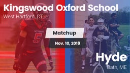 Matchup: Kingswood Oxford vs. Hyde  2018
