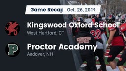 Recap: Kingswood Oxford School vs. Proctor Academy  2019