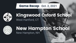 Recap: Kingswood Oxford School vs. New Hampton School  2021