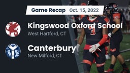 Recap: Kingswood Oxford School vs. Canterbury  2022