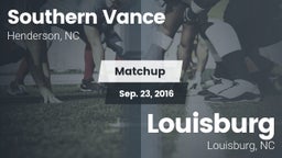 Matchup: Southern Vance vs. Louisburg  2016