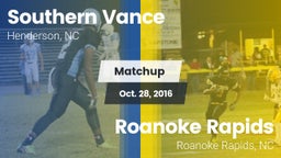 Matchup: Southern Vance vs. Roanoke Rapids  2016