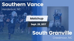 Matchup: Southern Vance vs. South Granville  2017