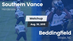 Matchup: Southern Vance vs. Beddingfield  2018
