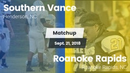 Matchup: Southern Vance vs. Roanoke Rapids  2018