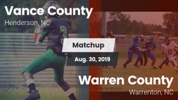 Matchup: Vance County vs. Warren County  2019