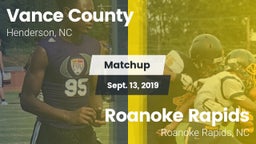 Matchup: Vance County vs. Roanoke Rapids  2019