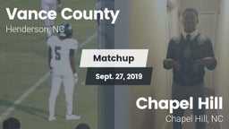 Matchup: Vance County vs. Chapel Hill  2019