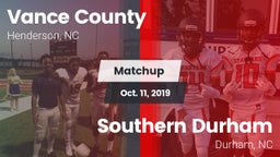Matchup: Vance County vs. Southern Durham  2019