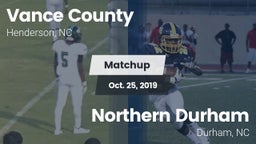 Matchup: Vance County vs. Northern Durham  2019