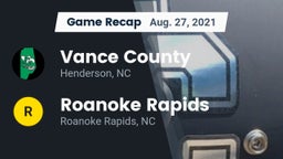 Recap: Vance County  vs. Roanoke Rapids  2021