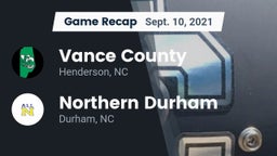 Recap: Vance County  vs. Northern Durham  2021
