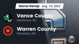 Recap: Vance County  vs. Warren County  2022