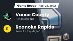 Recap: Vance County  vs. Roanoke Rapids  2022