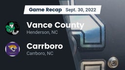 Recap: Vance County  vs. Carrboro  2022