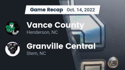 Recap: Vance County  vs. Granville Central  2022