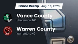 Recap: Vance County  vs. Warren County  2023