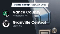 Recap: Vance County  vs. Granville Central  2023