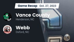 Recap: Vance County  vs. Webb  2023
