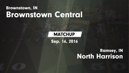 Matchup: Brownstown Central vs. North Harrison  2016