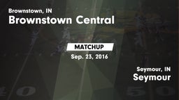 Matchup: Brownstown Central vs. Seymour  2016