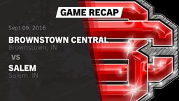 Recap: Brownstown Central  vs. Salem  2016