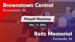 Matchup: Brownstown Central vs. Reitz Memorial  2016