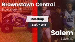 Matchup: Brownstown Central vs. Salem  2018