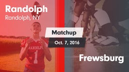 Matchup: Randolph vs. Frewsburg 2016