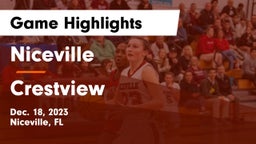 Niceville  vs Crestview  Game Highlights - Dec. 18, 2023