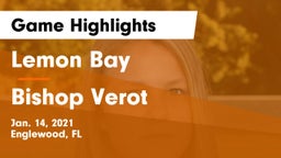 Lemon Bay  vs Bishop Verot Game Highlights - Jan. 14, 2021