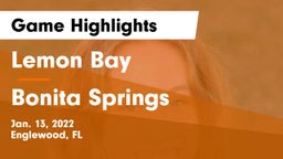 Lemon Bay  vs Bonita Springs Game Highlights - Jan. 13, 2022