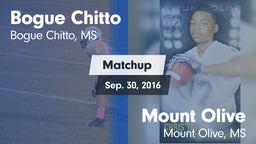 Matchup: Bogue Chitto vs. Mount Olive  2016