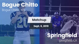 Matchup: Bogue Chitto vs. Springfield  2019