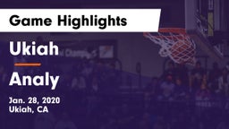 Ukiah  vs Analy  Game Highlights - Jan. 28, 2020