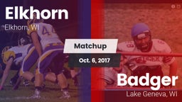 Matchup: Elkhorn vs. Badger  2017