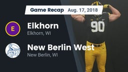 Recap: Elkhorn  vs. New Berlin West  2018