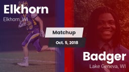 Matchup: Elkhorn vs. Badger  2018